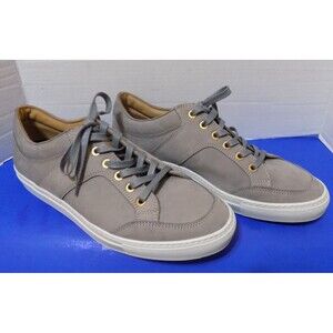 A Louest Rare Men Suede Leather Sneakers Shoe Made In Italy Size10 Like NEW